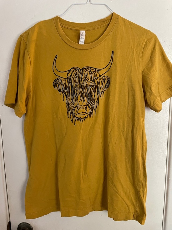Bella Canvas Tops - Highland Cattle Tshirt Large